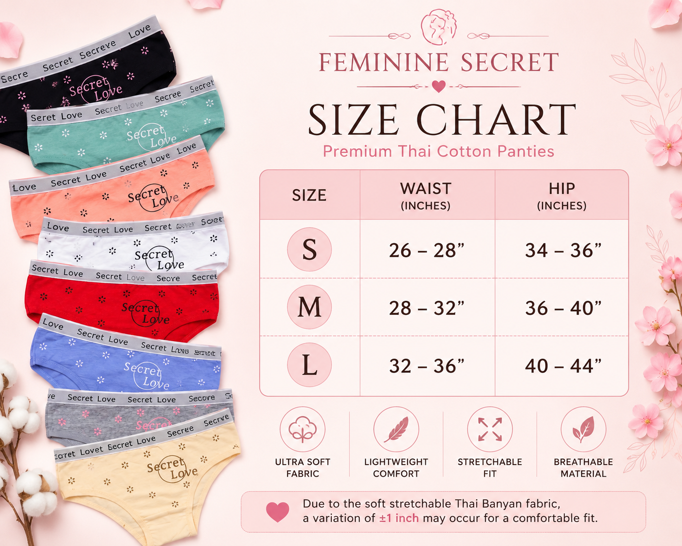 Premium Cotton Everyday Panties | Soft & Breathable Briefs
