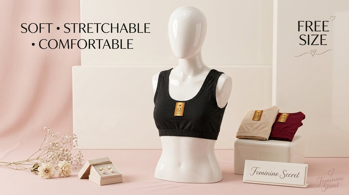 Teen Girls Soft Stretchable Blouse | Free Size Comfortable Everyday Training Bra