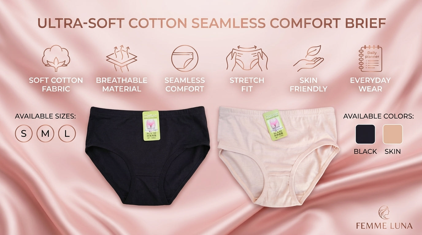 Soft Cotton Women’s Panty | Breathable Everyday Comfort Brief
