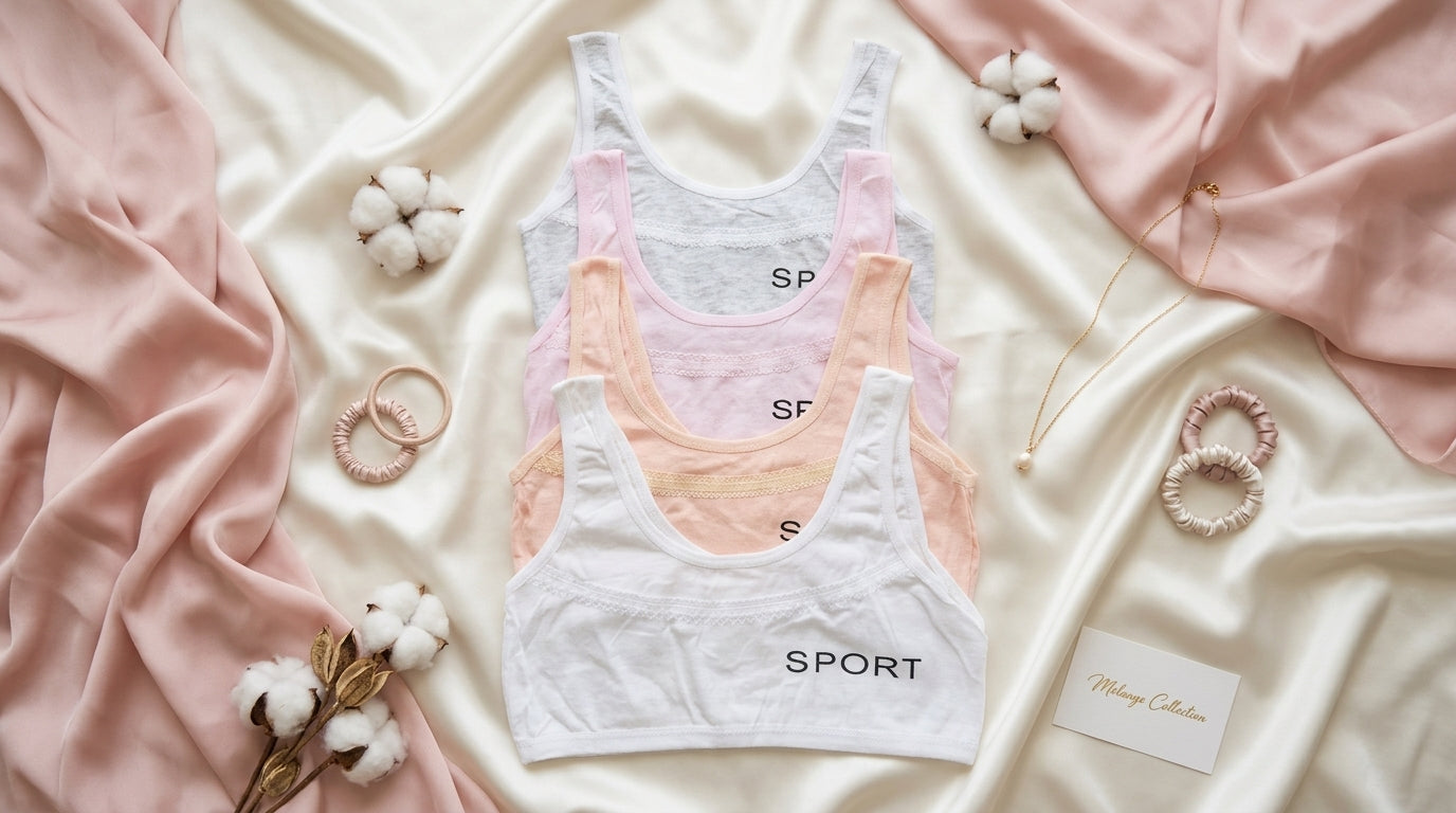 Teen Girls Soft Cotton Non-Padded Blouse