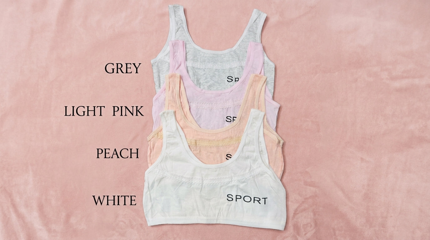 Teen Girls Soft Cotton Non-Padded Blouse