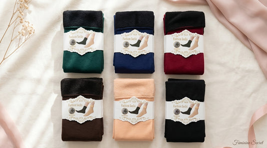 Premium Women’s Winter Warm Socks – Beautiful Multi-Colour Collection