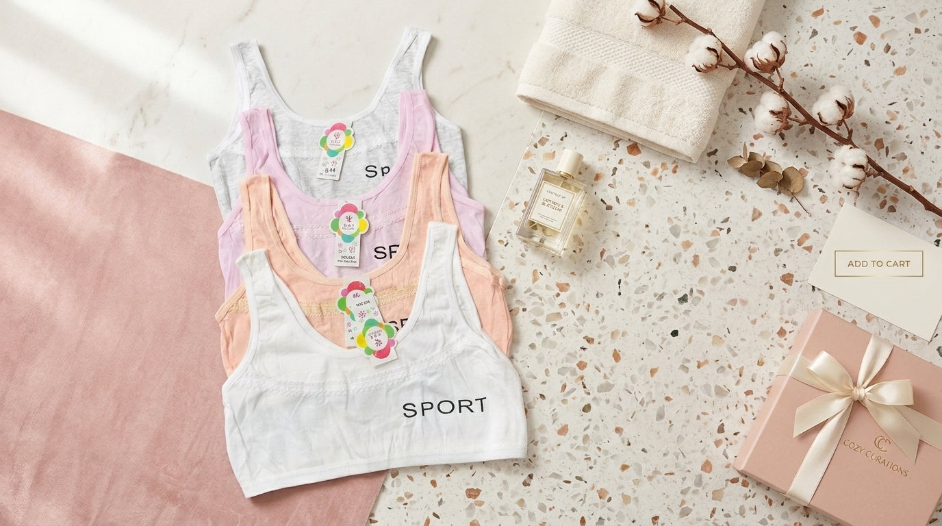 Teen Girls Soft Cotton Non-Padded Blouse