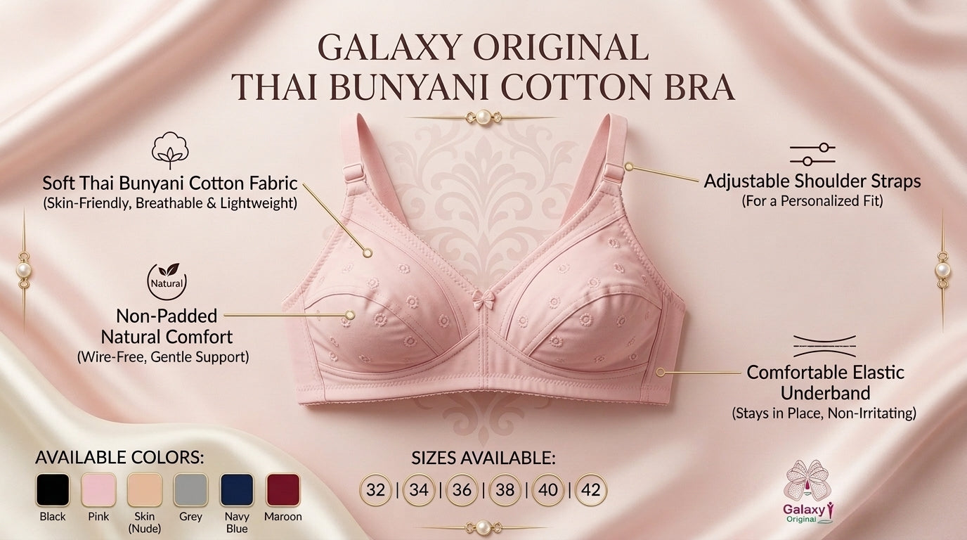 Premium Non-Padded Cotton Bra | Soft Everyday Comfort
